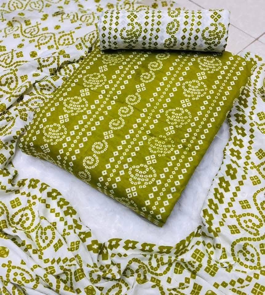 Unstitched 3Pcs Dress