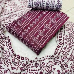 Unstitched 3Pcs Dress Khoyri