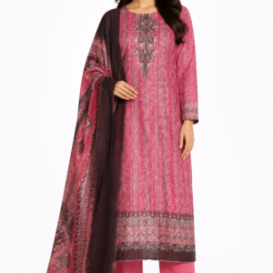 VIVEK – Designer Digital Print 3 Pcs Cotton Set with Long Dupatta