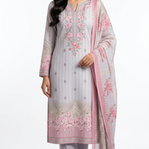 VIVEK – Premium Soft Cotton 3 Pcs Set with Digital Print & Sequence