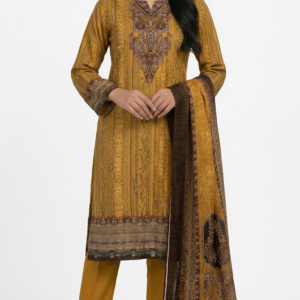4. VIVEK Premium 3 Pcs Set – Sequence Work Kameez & Printed Dupatta