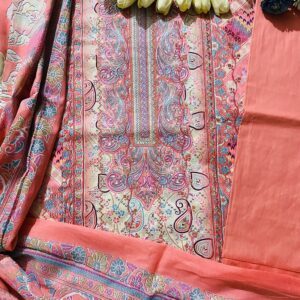 Embroidery & Sequence Premium A/C Cotton 3 Pcs Set